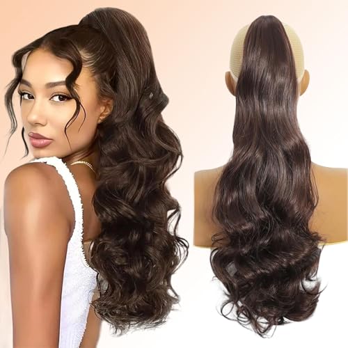 Webshaiy Ponytail Extension Pferdeschwanz Haarteil, Lange Wellig Pferdeschwanz Zopf Extension Synthetik Haarverlängerung Claw Clip in Haarteil Ponytail für Damen 55cm Karamellbraun Webshaiy Ponytail Extension Pferdeschwanz Haarteil, Lange Wellig Pferdeschwanz Zopf Extension Synthetik Haarverlängerung Claw Clip in Haarteil Ponytail für Damen 55cm Karamellbraun von Webshaiy