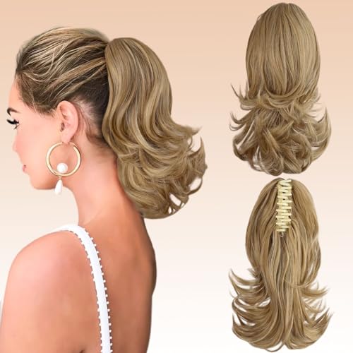 Webshaiy Short Ponytail Extension Pferdeschwanz Verlängerung 30cm Kurz Klaue Clip in Pferdeschwanz Haarverlängerungen Lockig Wellig Haarverlängerungen Synthetisches Haarteil für Frauen Aschblond Webshaiy Short Ponytail Extension Pferdeschwanz Verlängerung 30cm Kurz Klaue Clip in Pferdeschwanz Haarverlängerungen Lockig Wellig Haarverlängerungen Synthetisches Haarteil für Frauen Aschblond von Webshaiy