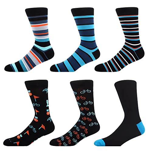 WeciBor Bambus-Socken Atmungsaktiv gegen Schweißfüße Unisex Socken 6 Paar, Größe 47-49 von WeciBor