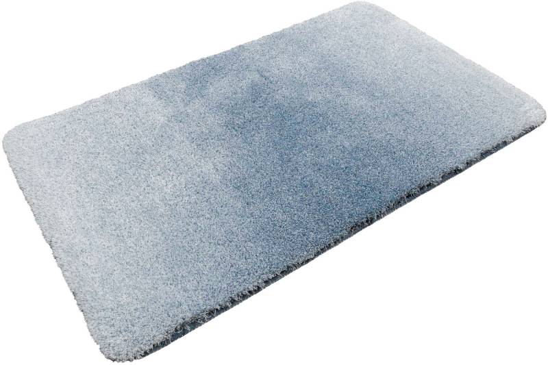 Wecon home Basics Badematte "Luuk WB-2705" Höhe 25 mm rutschhemmend beschichtet fußbodenheizungsgeeignet  schnell trocknend trendiger Farbverlauf, waschbar, weicher Badezimmerteppich von Wecon Home Basics
