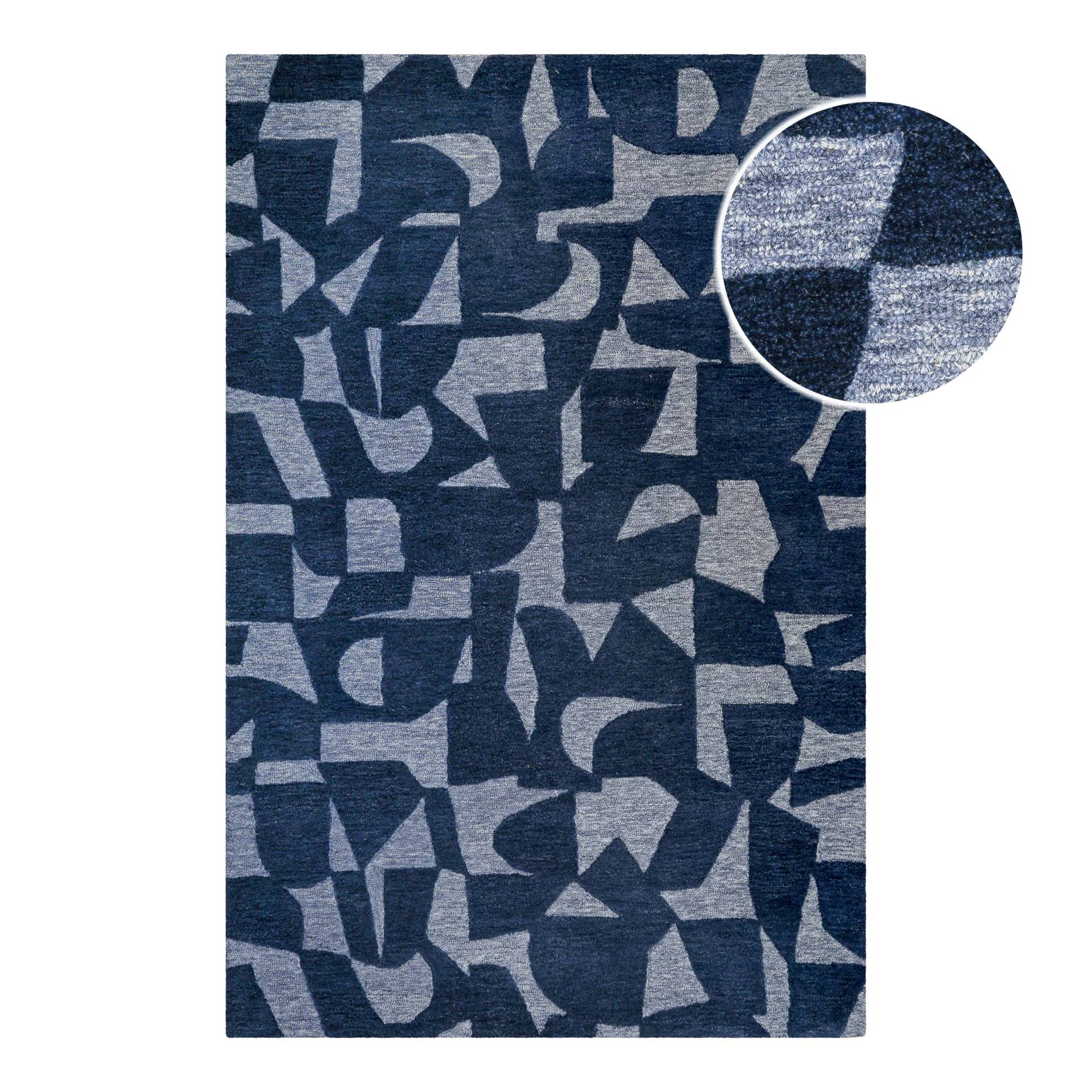 Wecon home Teppich "Ocean State", rechteckig, 10 mm Höhe, handgefertigt, gemustert, pflegeleicht, Wolle, Wohnzimmer, Esszimmer Wecon home Teppich "Ocean State", rechteckig, 10 mm Höhe, handgefertigt, gemustert, pflegeleicht, Wolle, Wohnzimmer, Esszimmer von Wecon Home