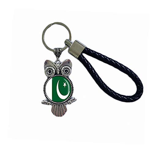 Pakistan-Flagge Eule-Form Glas Kristall Schlüsselanhänger Souvenir Dekoration Männer Frauen Anhänger Zubehör Geschenk, Pakistan Pakistan-Flagge Eule-Form Glas Kristall Schlüsselanhänger Souvenir Dekoration Männer Frauen Anhänger Zubehör Geschenk, Pakistan von Wedare Souvenir