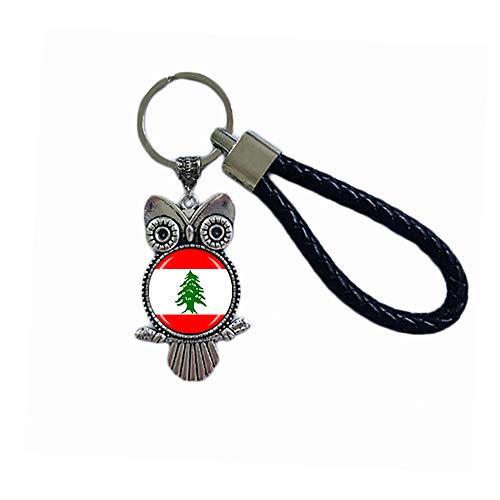 Schlüsselanhänger Libanon-Flagge Eule-Form Glas Kristall Schlüsselanhänger Souvenir Dekoration Männer Frauen Anhänger Zubehör Geschenk Schlüsselanhänger Libanon-Flagge Eule-Form Glas Kristall Schlüsselanhänger Souvenir Dekoration Männer Frauen Anhänger Zubehör Geschenk von Wedare Souvenir