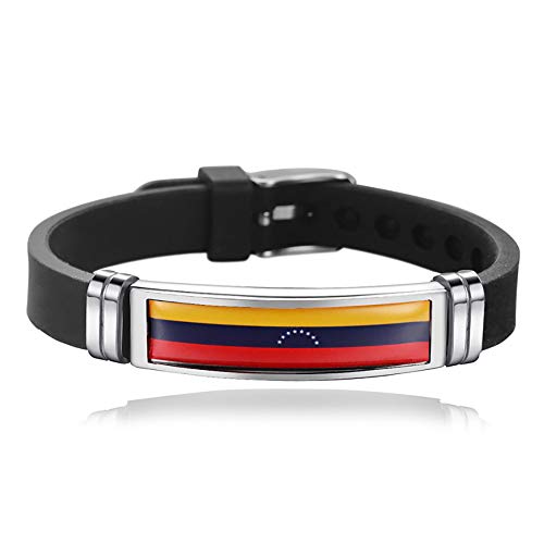 Venezuela Flagge geflochtenes Armband Silikon Kette Armband Souvenir, Mode handgefertigte Armband für Mann & Frau besonderes Tagesgeschenk von Wedare Souvenir