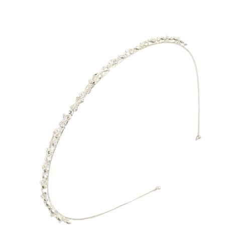 WeddHuis 1 Stück Braut Haarschmuck Tiara Mädchen Stirnband Schleife Fee Tiara Mittelalter Tiara Brautschmuck Kommunion Haarschmuck von WeddHuis