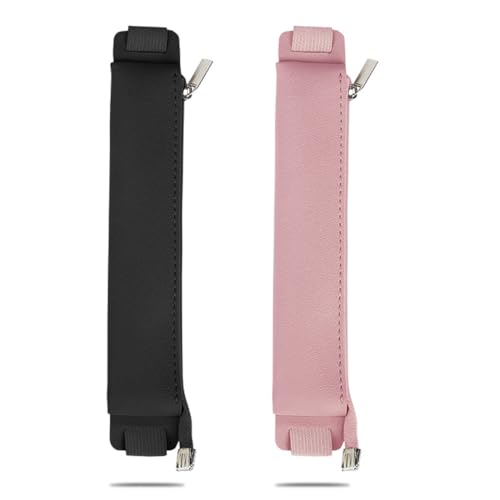 WeddHuis 2 Stück Notizbuch Stifthalter stifteetui mit Gummiband Federmäppchen Bleistifthalter Pen Loop PU Stiftschlaufe mit Elastisch Band Stiftetasche Federtasche für Tagebuch Planer von WeddHuis