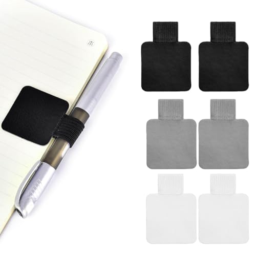 WeddHuis 6 Stück Selbstklebender Lederstifthalter PU Leder Pen Holder mit Elastische Schlaufe für Tablet, Tagebuch, Kalender, Notizbuch WeddHuis 6 Stück Selbstklebender Lederstifthalter PU Leder Pen Holder mit Elastische Schlaufe für Tablet, Tagebuch, Kalender, Notizbuch von WeddHuis