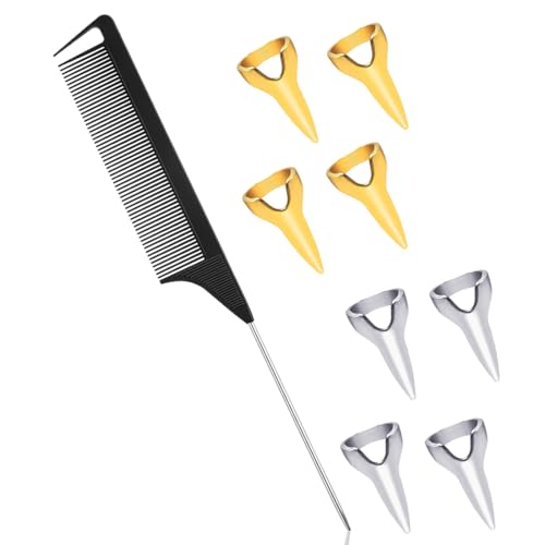 WeddHuis 9 Pcs Flecht-Fingerwerkzeug Haarscheitelwerkzeug für Finger Scheitelring zum Flechten von Haaren Metallnägel für Finger Flechtwerkzeug Haarscheitel-Werkzeug für Frauen Zöpfe WeddHuis 9 Pcs Flecht-Fingerwerkzeug Haarscheitelwerkzeug für Finger Scheitelring zum Flechten von Haaren Metallnägel für Finger Flechtwerkzeug Haarscheitel-Werkzeug für Frauen Zöpfe von WeddHuis