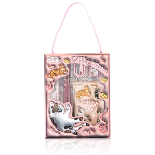 WeddHuis Set of 6 in 1 Schreibwaren 3D Cartoon Handheld Schreibwaren Set Kinder Lernen Geschenkbox Lernen Schreibwaren Studenten Study Supplies(Pink) von WeddHuis