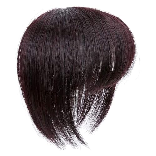 Haaraufsatz FüR DüNner Werdendes Haar Clip-In-Haarteile 20 Cm Dunkelbraune HaarverläNgerungen FüR Frauen von Weddflower