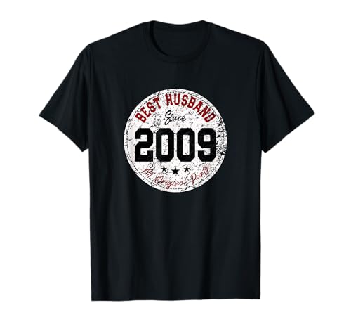 Lustiger Hochzeitstag für Herren, bester Ehemann seit 2009 T-Shirt Lustiger Hochzeitstag für Herren, bester Ehemann seit 2009 T-Shirt von Wedding Anniversary Collection