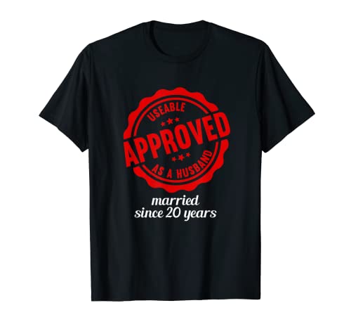 Herren 20. Hochzeitstag "Married 20 Years" T-Shirt Herren 20. Hochzeitstag "Married 20 Years" T-Shirt von Wedding Anniversary Outfits for Couples by HibL