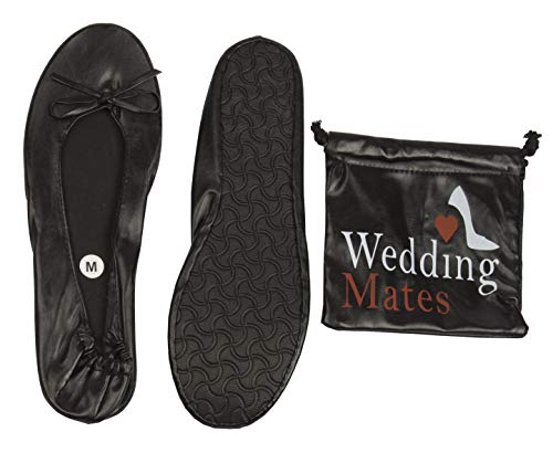 Wedding Mates After Party Roll-up Schuhe, Schwarz - Silber Schwarz gemischt - Größe: 41/42 EU von Wedding Mates