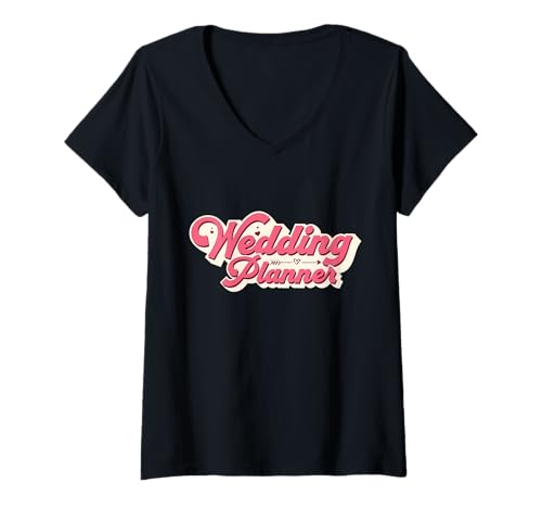 Damen Wedding Planner T-Shirt mit V-Ausschnitt Damen Wedding Planner T-Shirt mit V-Ausschnitt von Wedding Planner Getting Married Bridesmaid Designs