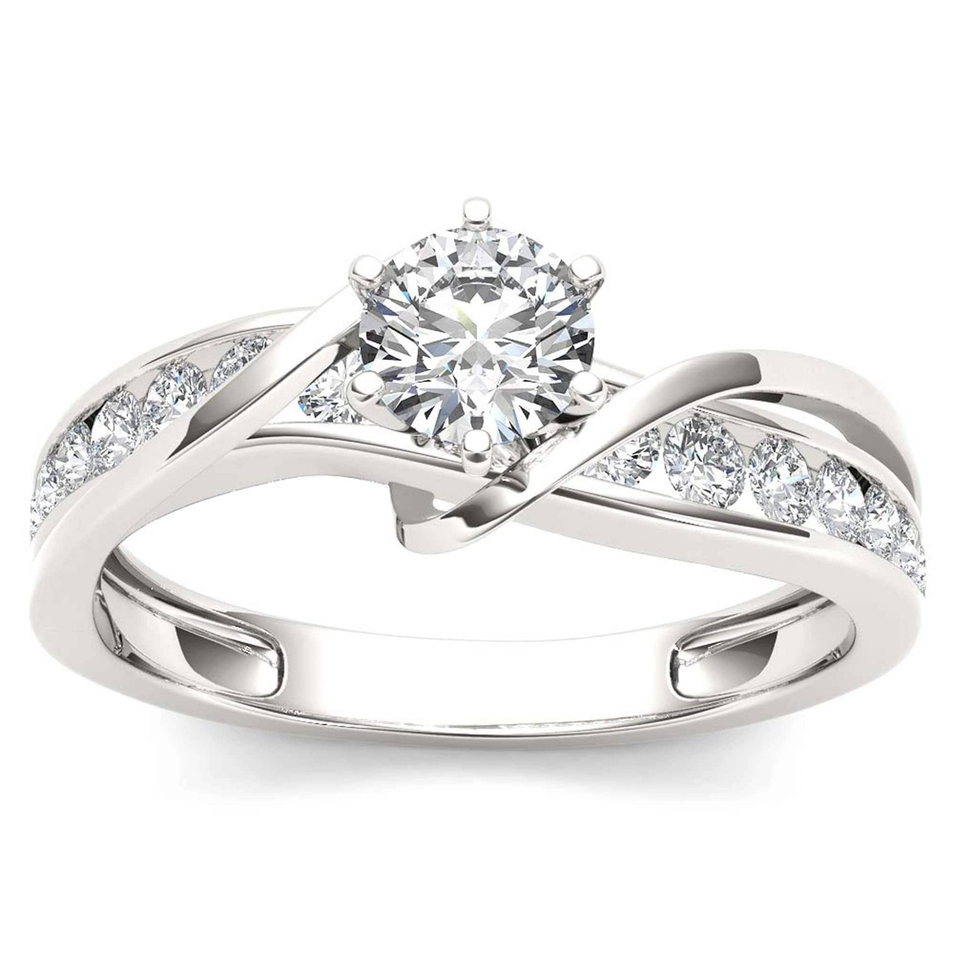 Handgemachter Moissanit Ring, Rundschliff Verlobungsring, Einzigartiger Ehering, Vorschlag Versprechen Frauen Geschenk Für Sie von WeddingJewellry