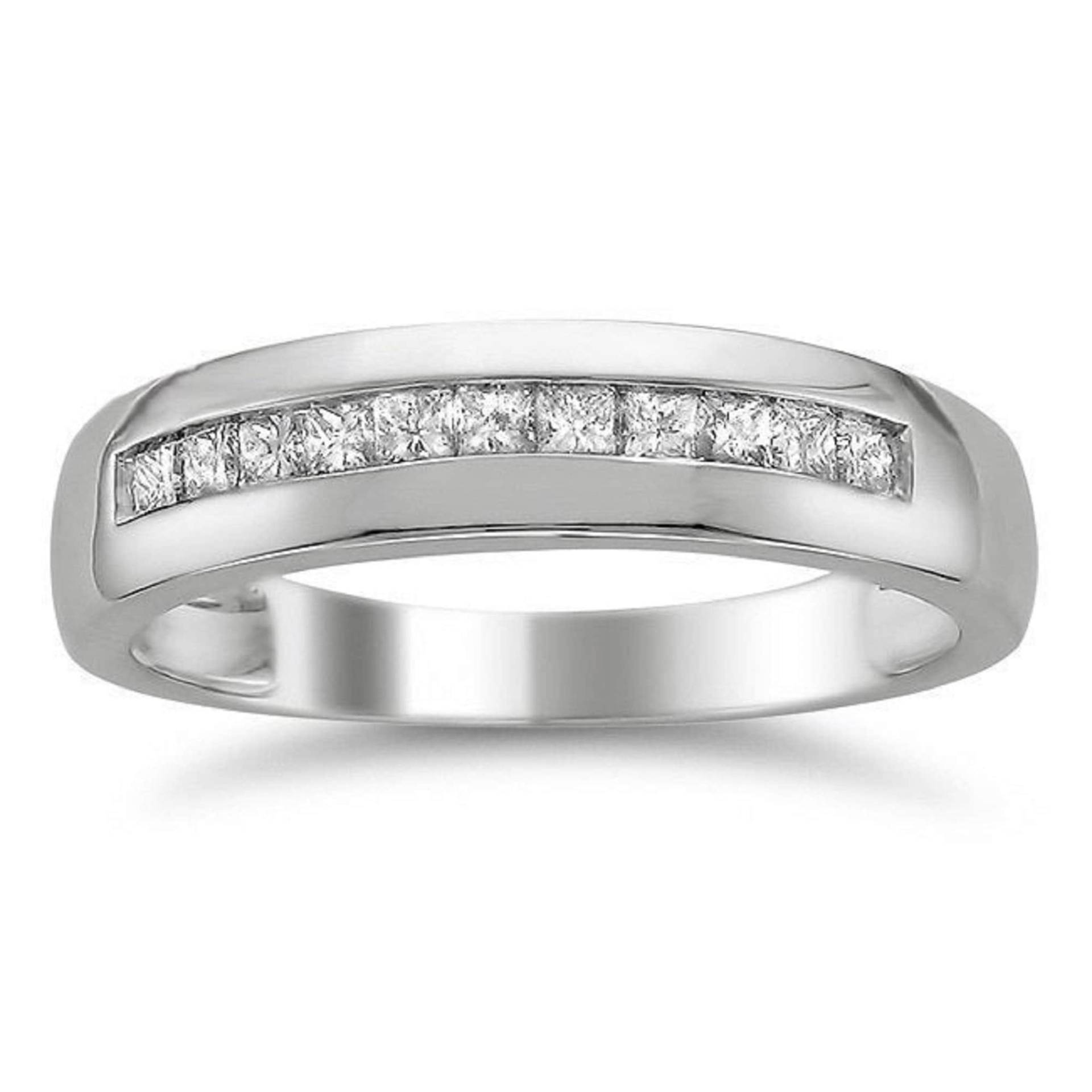 Herren Art Deco Ehering, 925 Silber & Massiver Gold Männlicher Moissanit Ring, Handgemachte Versprechen Hochzeitsband, Ring von WeddingJewellry