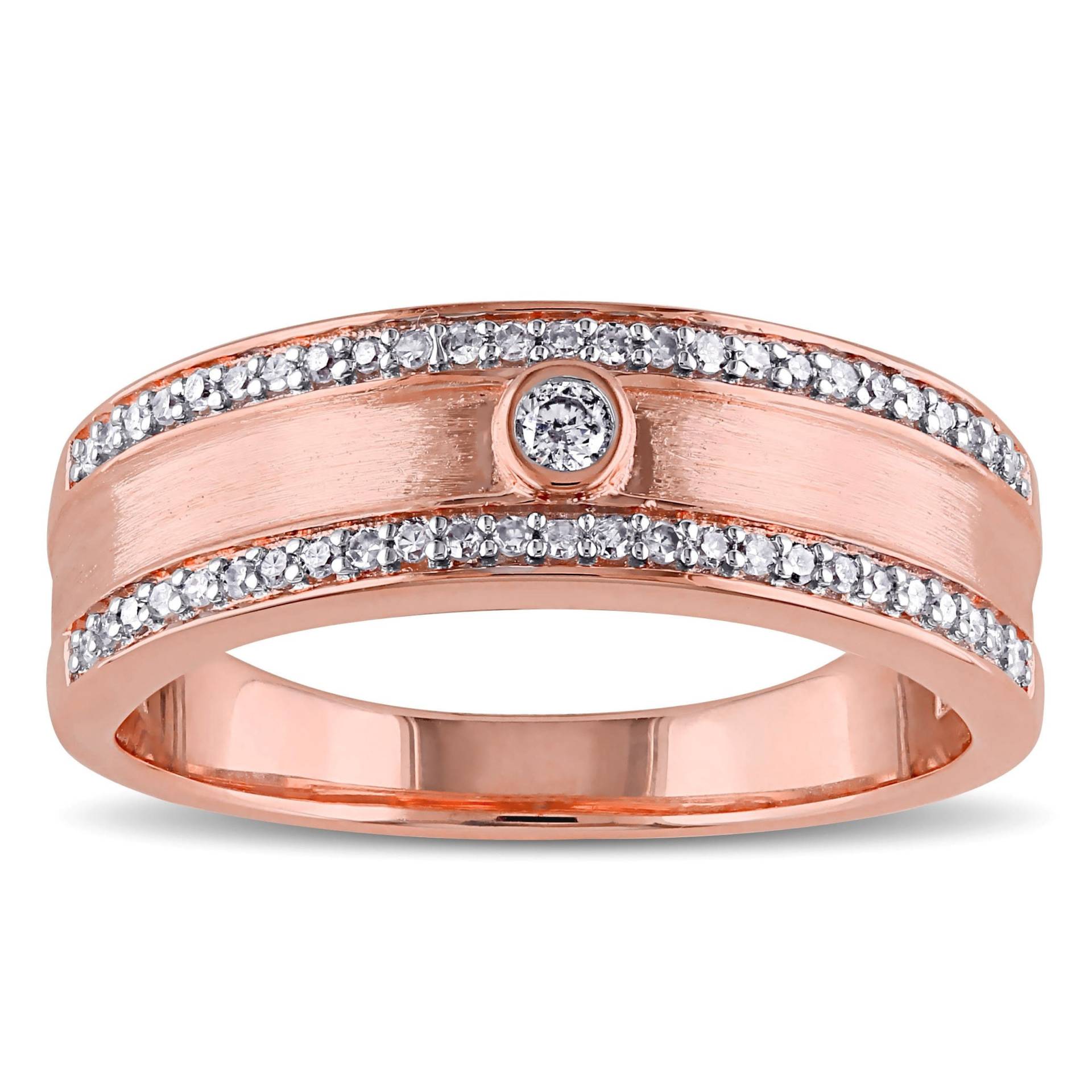 Massiver Gold Ehering Für Sie, Frauen Moissanit Verlobungsring, Halbe Ewigkeit Art Deco Ring, 925 Sterling Silber Ring von WeddingJewellry