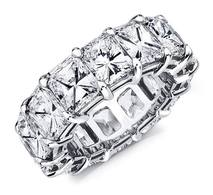 Natürliche Diamant Eternity Band/4 Karat Vs Steine Jubiläumsband Volle Stapelbare Ringe Ehering von WeddingPlaceBoutique