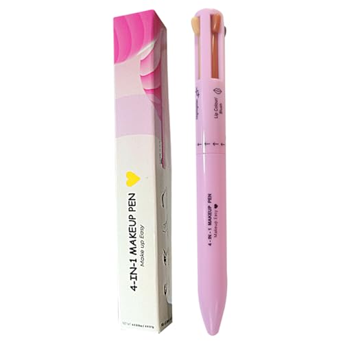 4 in 1 Make-up-Stift Multifunktionaler Make-up-Bleistift von Eyeliner, Lippenstift, Brauenstift und Highlighter, leicht zu Apply ＆ kompaktes Make-up-Zubehör für Reisen B von Wedhapy