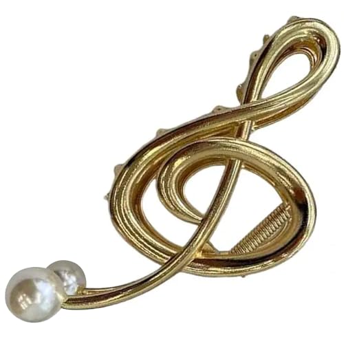 Haarklammern aus Metall goldene Haarklammern mit Musiknoten rutschfeste Haarspangen mit starkem Halt für Frauen Geschenke für dickes Haar von Wedhapy