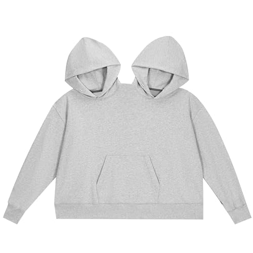 Wedhapy Paar-Sweatshirts Paar-Kapuzenpullover Lockere Langarm-Paar-Sweatshirts Intime lustige passende Kapuzenpullover mit Taschenpullover für Paare von Wedhapy