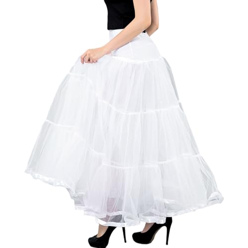 Weißer Petticoat Knöchellanger Tüll-Petticoat Atmungsaktiver Reifrock-Unterrock für Damen Abschlussball Abendkleid Hochzeitskleid M Weißer Petticoat Knöchellanger Tüll-Petticoat Atmungsaktiver Reifrock-Unterrock für Damen Abschlussball Abendkleid Hochzeitskleid M von Wedhapy