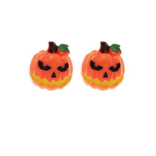 Wedity Halloween Ohrringe Lustige Geist Gesicht Kürbis Fledermaus Ohrringe Schmuck für Frauen Mädchen (Orange Kürbis) von Wedity