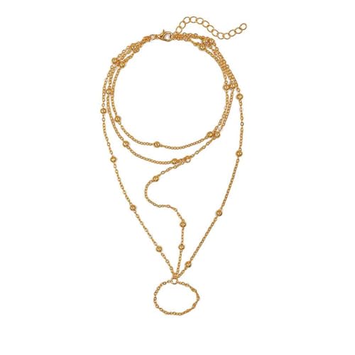 Wedity Mini Metall Ball Fußkettchen Gold Runde Perlen Fußkettchen Sommer Strand Fuß Zubehör Schmuck für Frauen Mädchen von Wedity