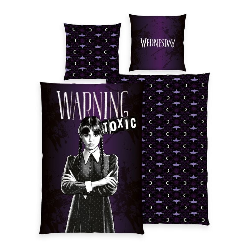 Wednesday Bettwäsche - Umbrella - multicolor  - Lizenzierter Fanartikel von Wednesday