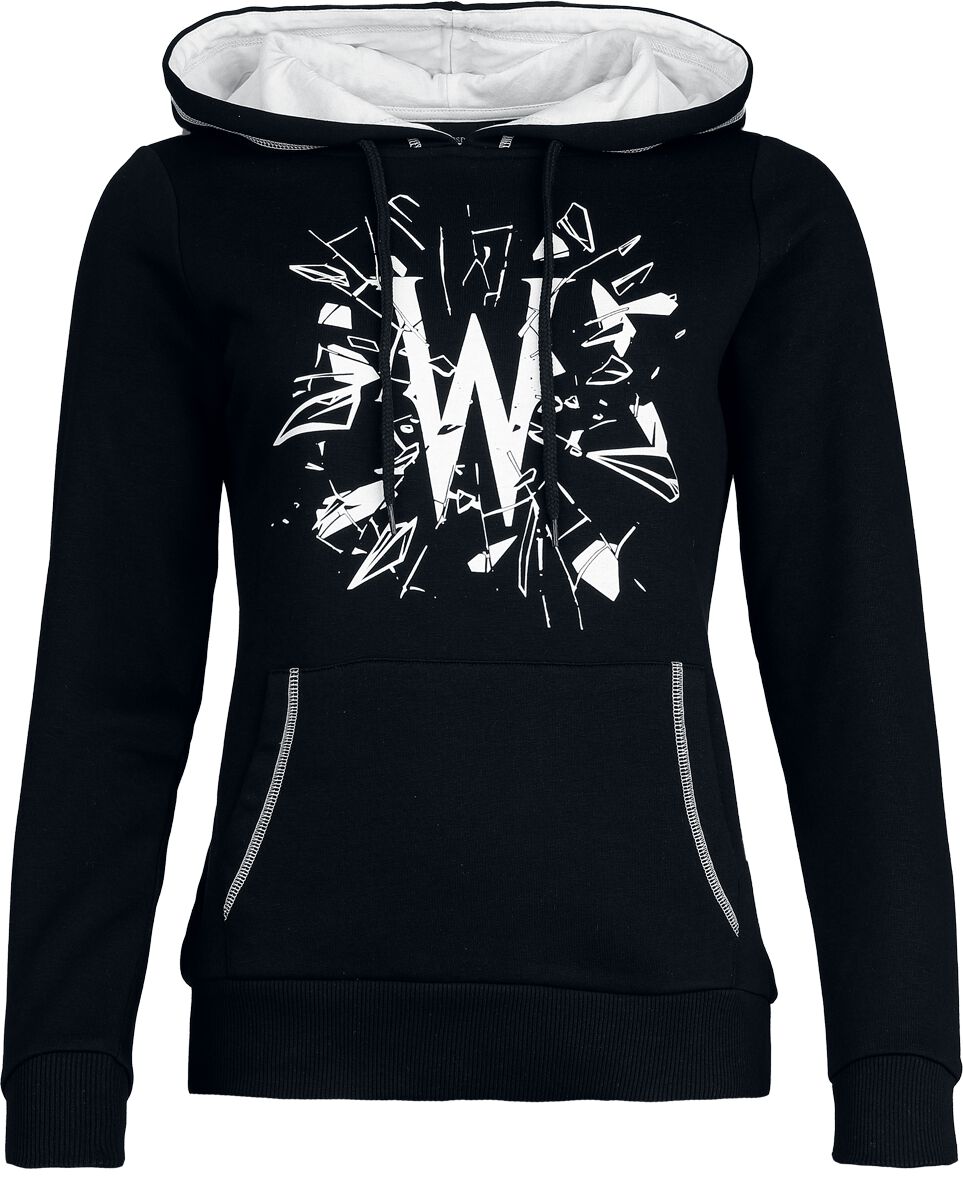 Wednesday - Gothic Kapuzenpullover - Wednesday - Broken Glass - S bis XXL - für Damen - Größe M - schwarz  - EMP exklusives Merchandise! von Wednesday