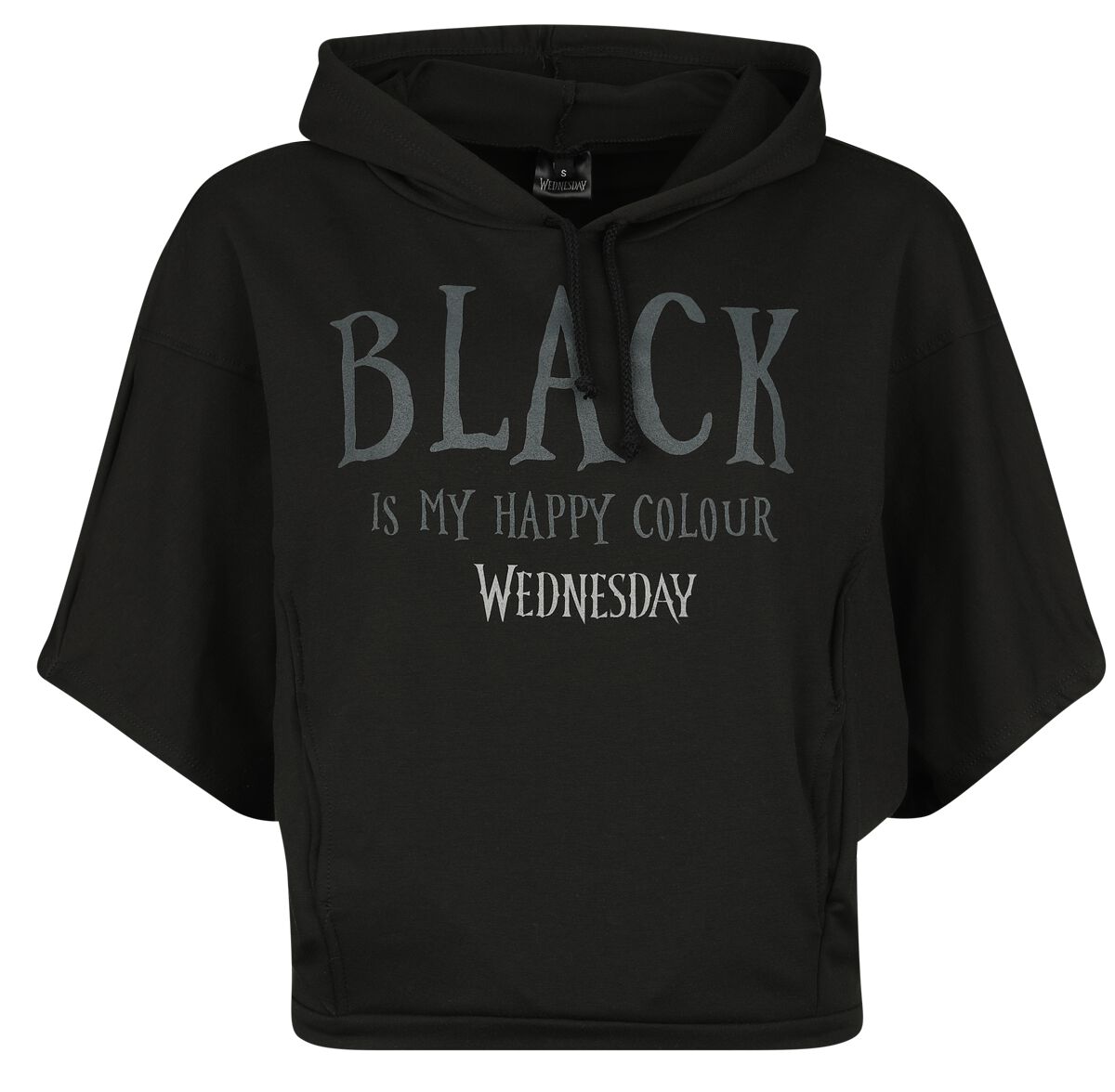 Wednesday - Gothic Kapuzenpullover - Black Is My Happy Colour - L bis XXL - für Damen - Größe XL - schwarz  - Lizenzierter Fanartikel von Wednesday