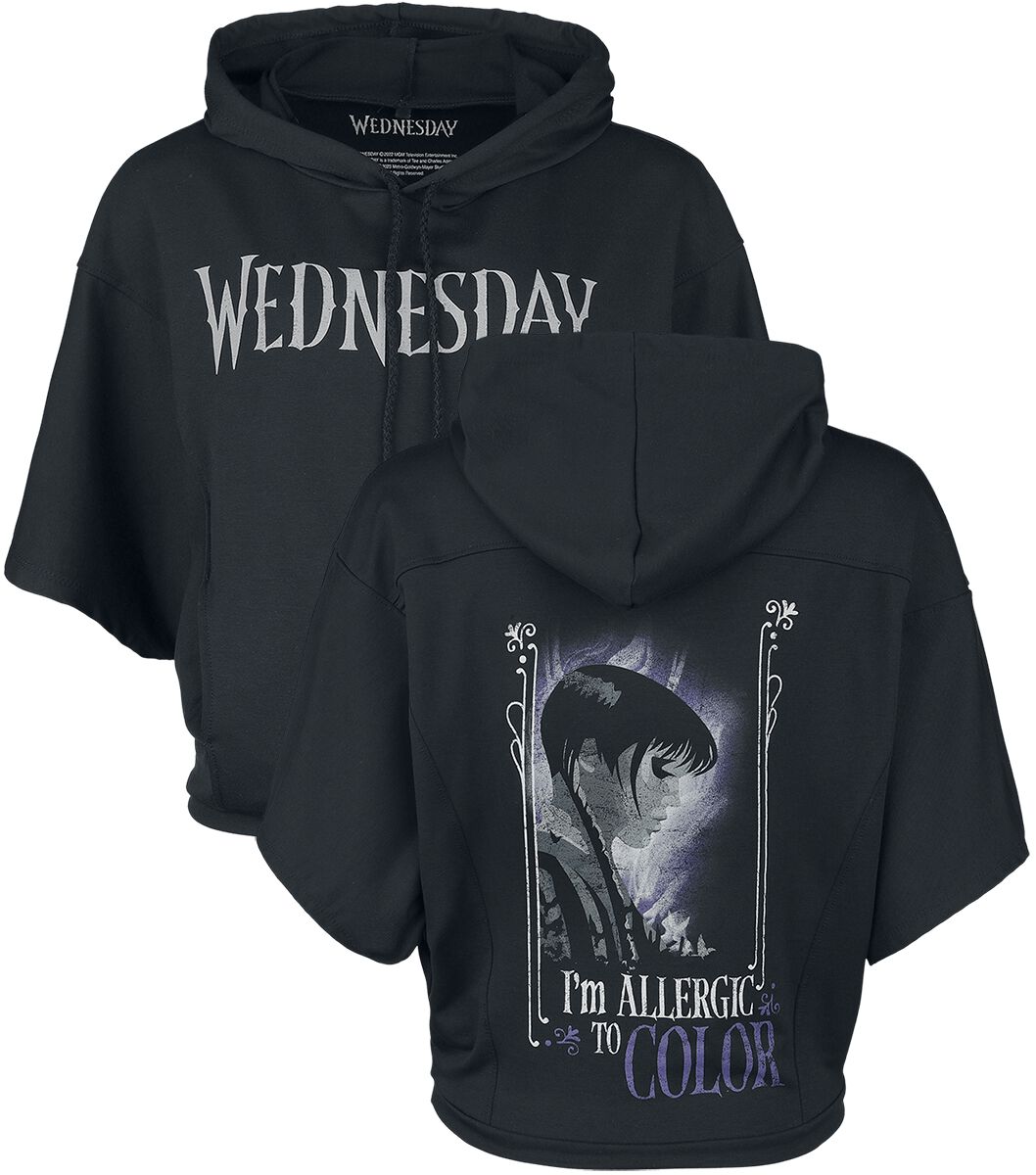 Wednesday - Gothic Kapuzenpullover - Colour Allergic - L bis XXL - für Damen - Größe XL - schwarz  - EMP exklusives Merchandise! von Wednesday