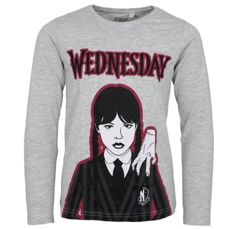 Wednesday Langarmshirt Netflix Wednesday Mädchen Langarmshirt langarm Shirt Gr. 134 bis 164 von Wednesday