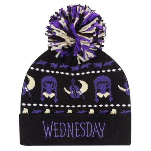 Wednesday Midnight Beanie Mehrfarbig Fan Merch, Film, TV-Serie, Multicolor, Einheitsgröße von Wednesday