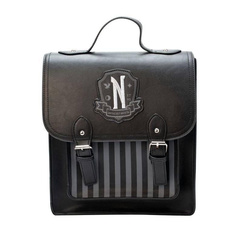 Wednesday Nevermore Mini-Rucksack schwarz silberfarben von Wednesday