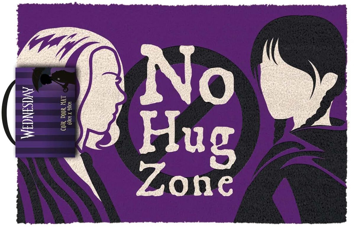 Wednesday No Hug Zone Fußmatte multicolor von Wednesday