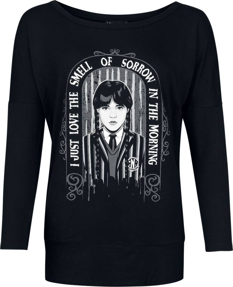 Wednesday Smell Of Sorrow Langarmshirt schwarz in XXL von Wednesday