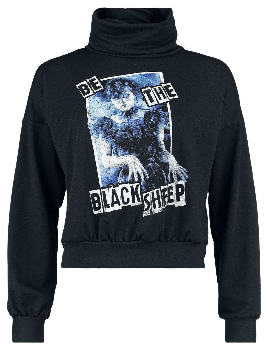 Wednesday - Gothic Sweatshirt - Be the black sheep - S bis XXL - für Damen - Größe L - schwarz  - EMP exklusives Merchandise! von Wednesday