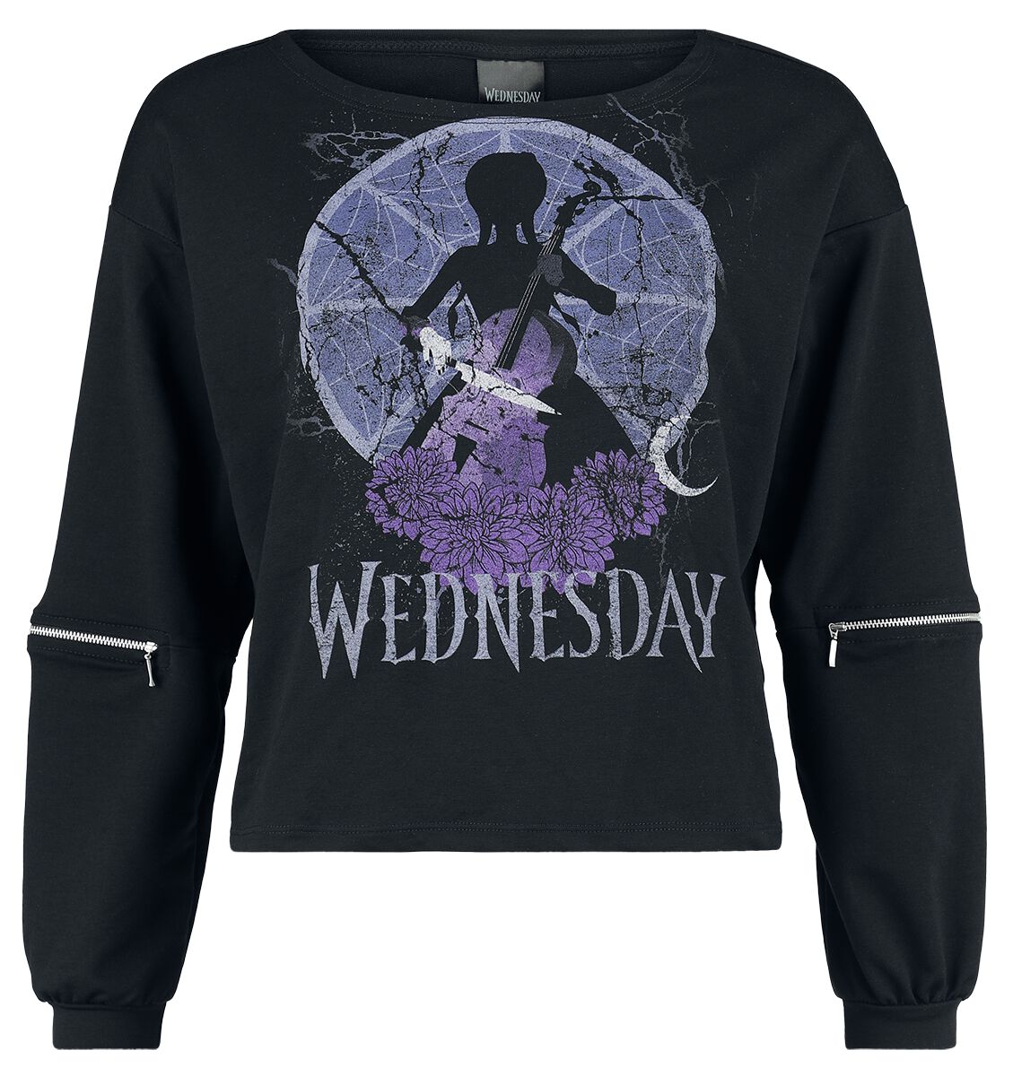 Wednesday - Gothic Sweatshirt - Sharp Edged - S bis XXL - für Damen - Größe L - schwarz  - EMP exklusives Merchandise! von Wednesday