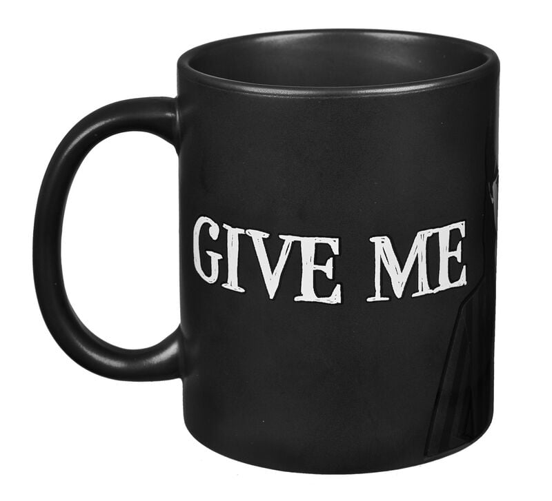 Wednesday Tasse - Give Me A Hand - schwarz  - Lizenzierter Fanartikel von Wednesday
