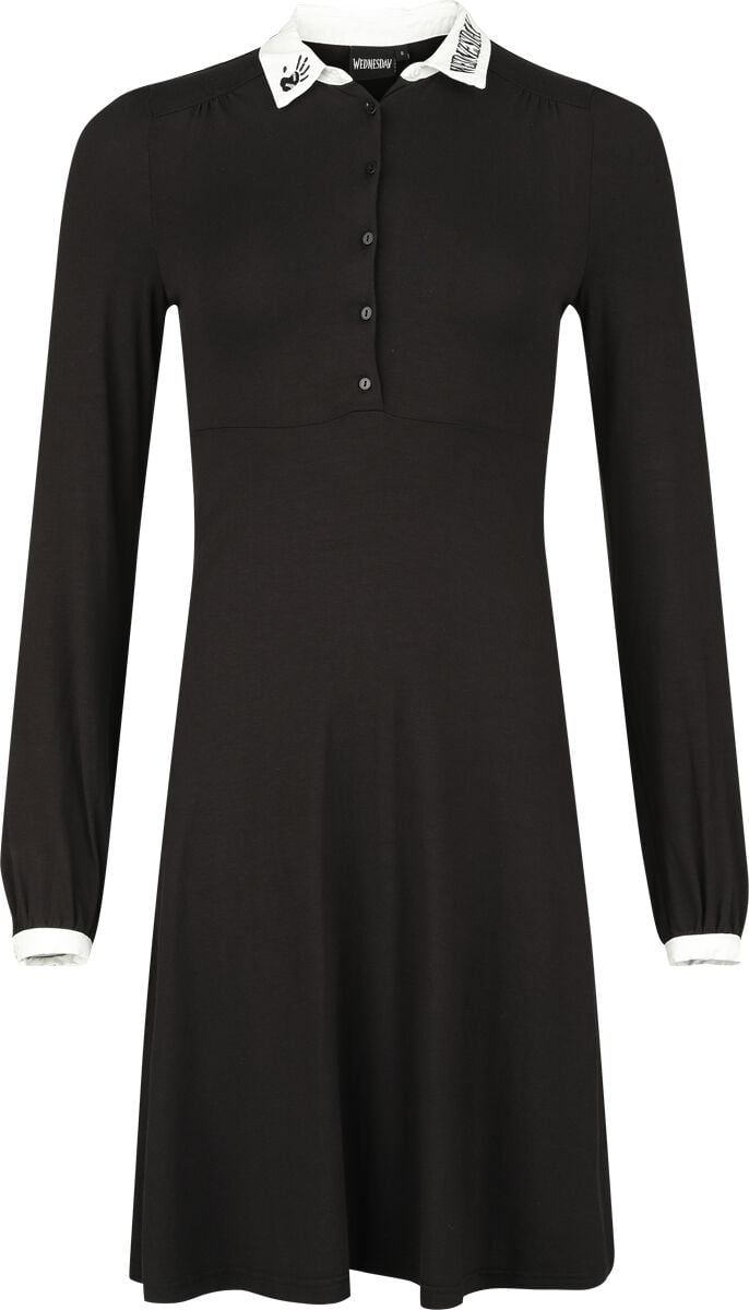Wednesday Thing Mittellanges Kleid schwarz in XL von Wednesday