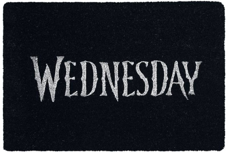 Wednesday Wednesday Logo Fußmatte schwarz beige von Wednesday