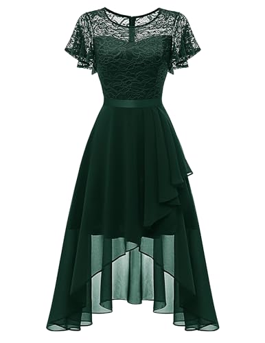 Wedtrend Abendkleider für Abschlussball Cocktailkleid Damen Brautkleid Sommerliche Elegant Hi-lo Festliche Kleider Für Damen WT0303DarkGreenM von Wedtrend