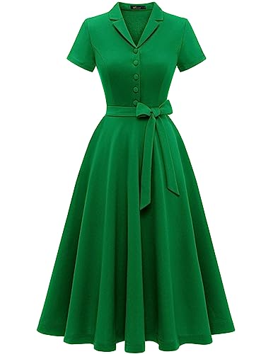 Wedtrend Cocktailkleid Rockabilly Damen Schuhe Rockabilly Kleider Damen mit Petticoat Kostüm Retro Kleider Damen Generic WTP30001 Green L von Wedtrend