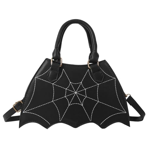 Gothic -Geldbörse, Fledermaushandtasche schwarzer Fledermausflügel Halloween mit verstellbarem Riemen wasserdichtes PU -Leder für Frauen Gothic -Geldbörse, Fledermaushandtasche schwarzer Fledermausflügel Halloween mit verstellbarem Riemen wasserdichtes PU -Leder für Frauen von Weduspaty