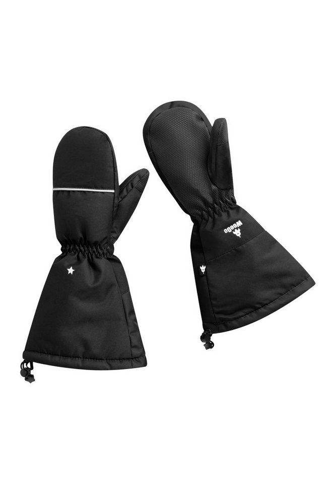 WeeDo Fäustlinge UNIVERS BLACK Robuste Fäustlinge mit extra langen Manschetten von WeeDo
