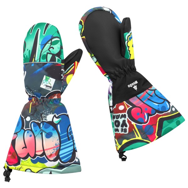 WeeDo - Kid's Cosmo Sprayprint Handschuhe - Handschuhe Gr XL bunt von WeeDo