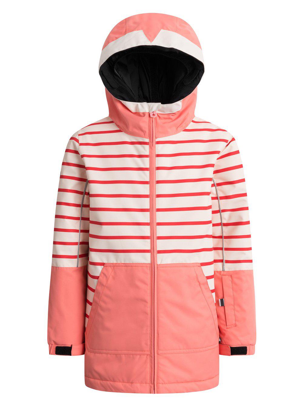 WeeDo Winterjacke Mädchen gestreift, rosa von WeeDo