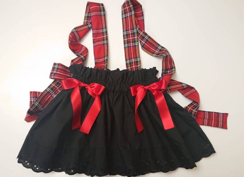 Baby Mädchen Kleid Pinafore Rock Niedlich Set Tartan Print Kleidung Neu von WeeTartanThreads