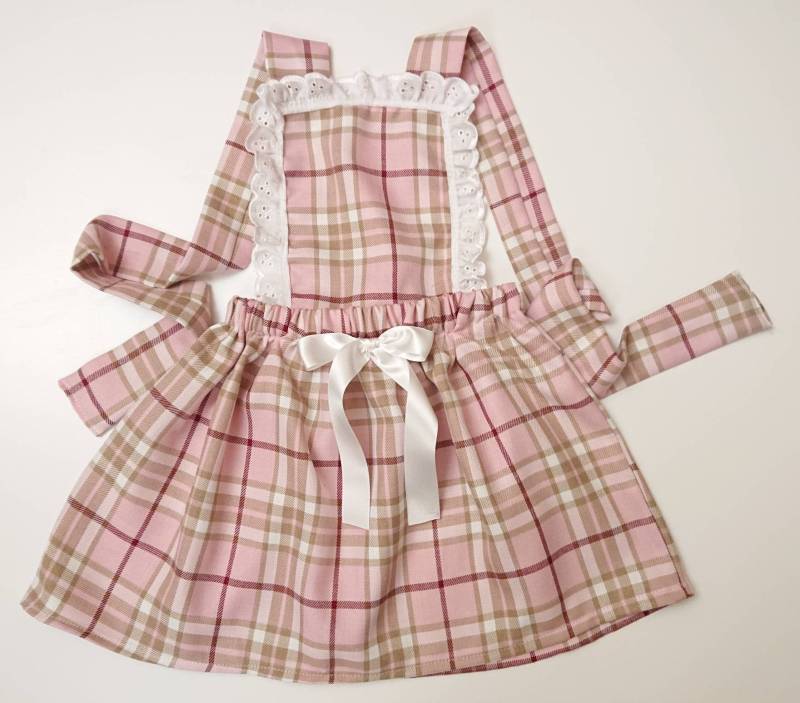 Baby Mädchen Latzhose Kleid Rock Süß Set Tartan Print Kleidung Neu von WeeTartanThreads